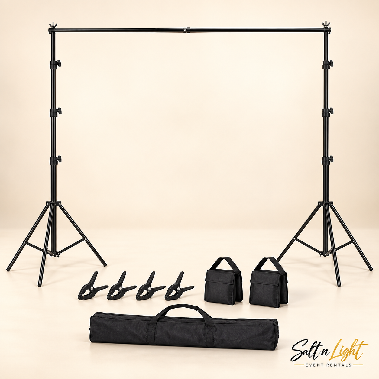 Black Backdrop Stand 10x7 ft
